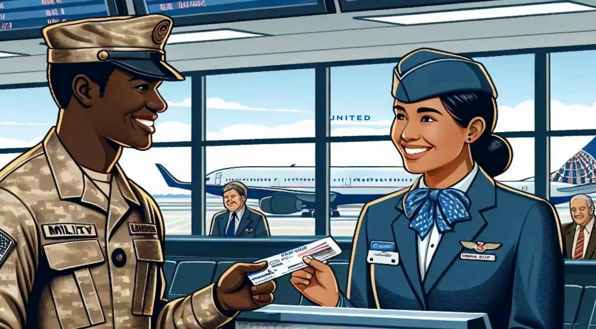 U.S. military members can save on United Airlines flights with exclusive benefits.